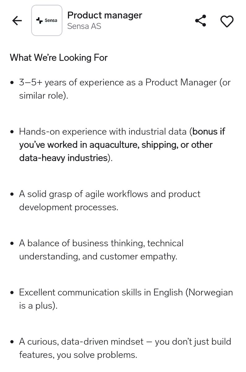 ridwanadit's tweet image. #LowkerNorway Product Manager di Bergen.
Silakan kalo ada yang minat, semoga lancar.
Link: finn.no/job/ad/4333149…