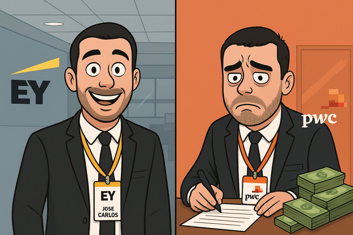 oagg96's tweet image. El Jota En EY reía… en PwC llora.
#Big4 #PwC #EY #AuditorTears