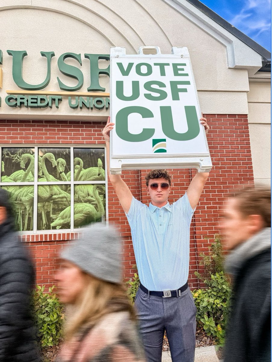 usffcu's tweet image. We’re not saying this sign guy will stand out here until you nominate us... but he might.
Nominate USF CU for Best Local Credit Union! 🏆
🔗 srqmagazine.com/2026/bosrq#/ga…

#USFCU #BestOfSRQ #SupportLocal #SRQ