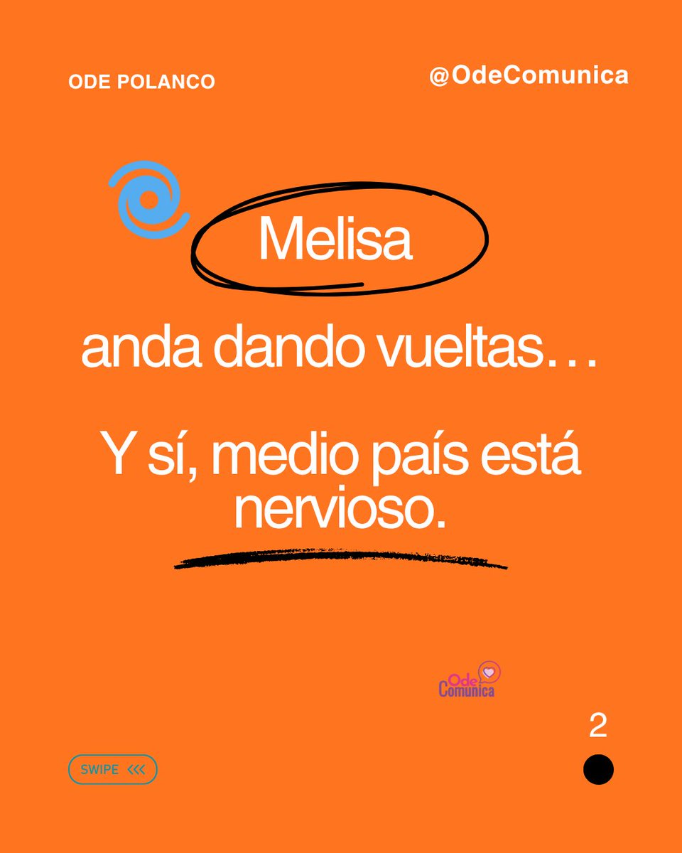 OdeComunica's tweet image. 🌀 Melisa anda indecisa… y medio país también 😅
Pero el clima no se controla, se comprende.
Abro hilo... #TormentaMelisa #ClimaRD