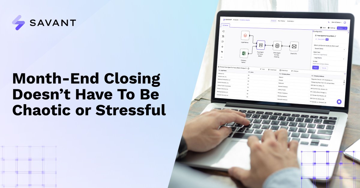 savantlabsinc's tweet image. Month-end close shouldn’t feel like a fire drill. Manual handoffs, scattered data, and late surprises slow everything down.

See how automation can turn your close into a smooth, repeatable process.

👉 buff.ly/PpcpXBa 

#FinanceAutomation #AnalyticsAutomation
