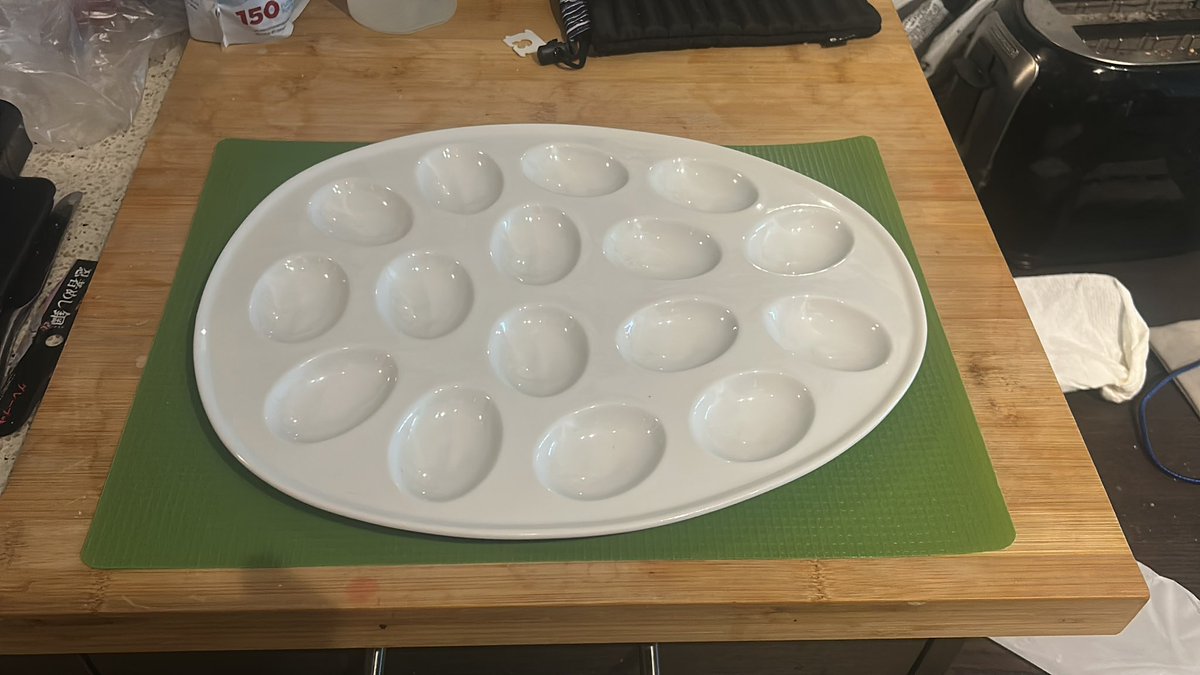 adamchenchew's tweet image. The season to dust off my deviled egg plate is upon us