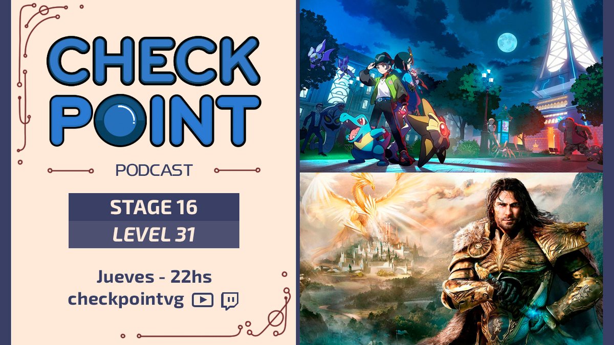 Hoy a las 22:00 se viene un nuevo programa de Checkpoint!! 

Pokemon ZA, Informe especial de Heroes of Might and Magic y mucho mas!

Te esperamos.