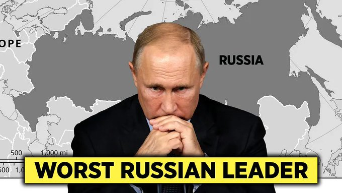 SohelBloom's tweet image. 🚨 History won’t remember Putin as a tsar —
It’ll remember him as Russia’s greatest failure.

He launched a war expecting Kyiv to fall in 72 hours.
3.5 years later:
• 1M+ casualties
• 14,000 sq mi lost
• 4,000 tanks destroyed
• Economy on life support.

THREAD 🧵👇