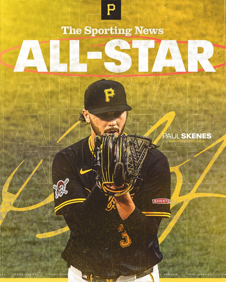 Congrats to Paul Skenes on being named to the <a href="/sportingnews/">The Sporting News</a> All Star Team!