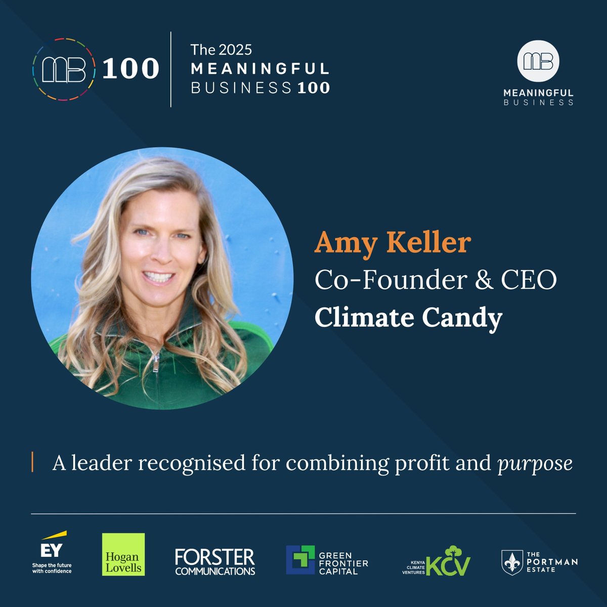 We’re delighted that our portfolio company, Climate Candy, has been recognised as a 2025 Meaningful Business 100 winner, alongside other leaders delivering scalable, real-world solutions to complex social and environmental challenges. Learn More: meaningful.business/mb100-2025/