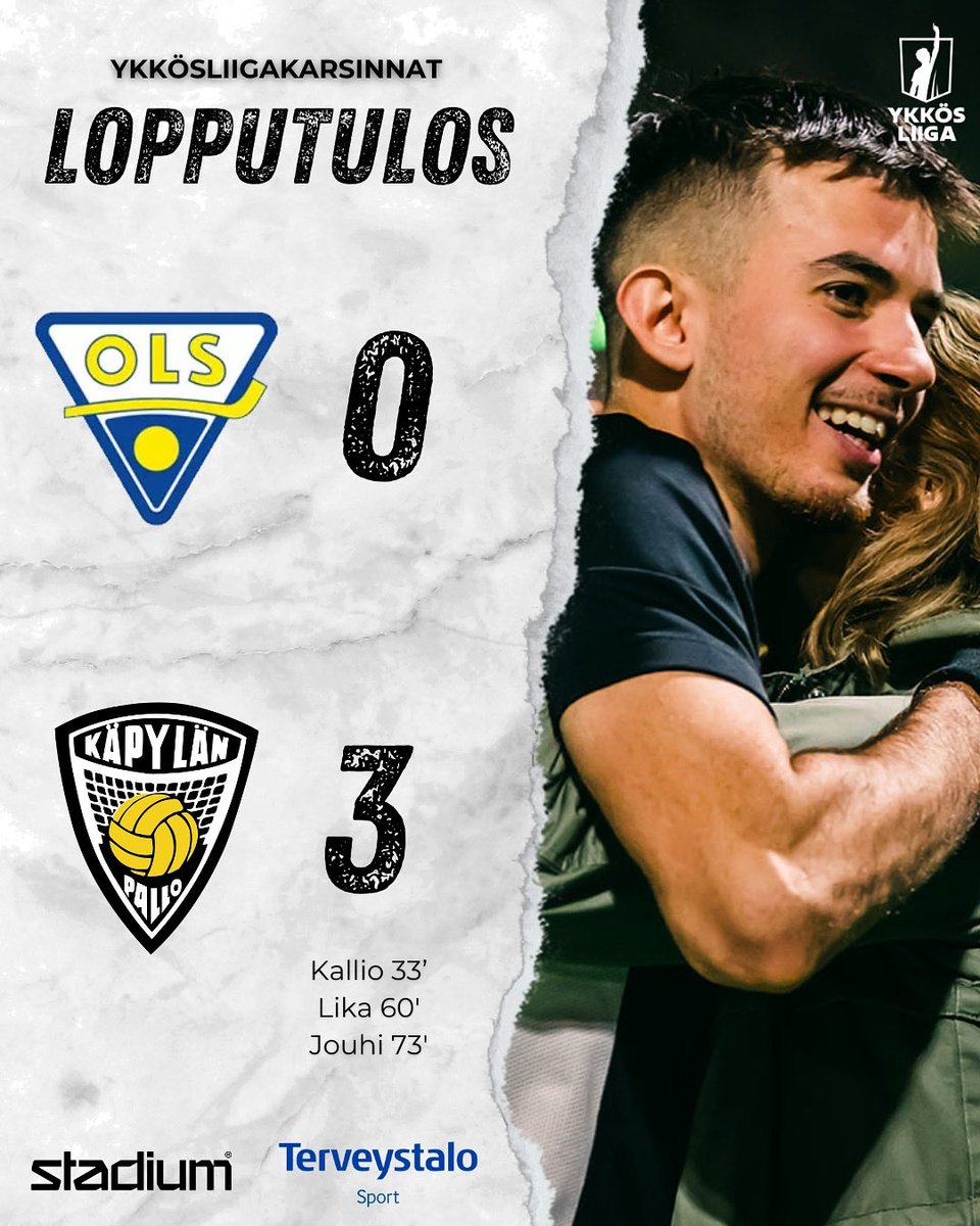 VOITTO, NOLLAPELI JA LOISTAVAT ASEMAT KOHTI SUNNUNTAIN KOTIOTTELUA! 😮‍💨🔥
Nähdään sunnuntaina Bragulla ja varmistetaan paikka Ykkösliigassa myös tulevalla kaudella👏🏻

Epa 1+1
Adam 1+1
Ylle 1+0 

#käpa #käpylänpallo #käpaedustus #helsinki #jalkapallo #ykkösliiga #ruutuplus