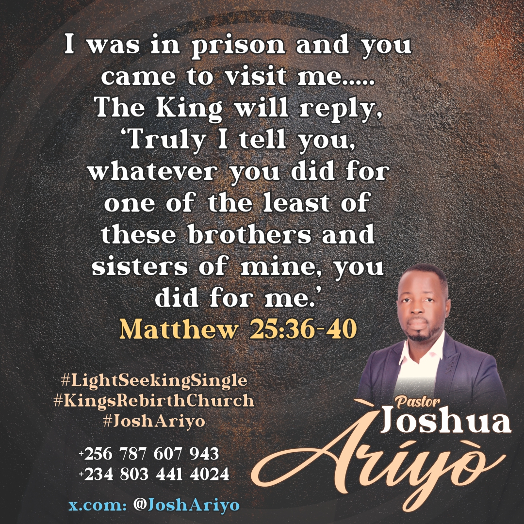 joshariyo's tweet photo. Be your brother's keeper, not the One who ruins their lives

#KingsRebirthChurch #JoshAriyo #PeaceInMyCountry https://t.co/4jPk04XR2B