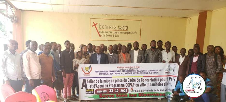 #UVIRA : L’ANTENNE TERRITORIALE DU #PDDRCS, DISPOSE DÉSORMAIS D’UN CADRE DE CONCERTATION POUR LA PAIX ET APPUI AU PROGRAMME
<a href="/Presidence_RDC/">Présidence RDC 🇨🇩</a> <a href="/PrimatureRDC/">Primature de la République Démocratique du Congo</a> <a href="/VPMDefenseRdc/">Vice-Primature, Ministère de La Défense/RDC</a> <a href="/pddrcs_sk/">P-DDRCS SUD KIVU</a>
pddrcs.cd/uvira-lantenne…