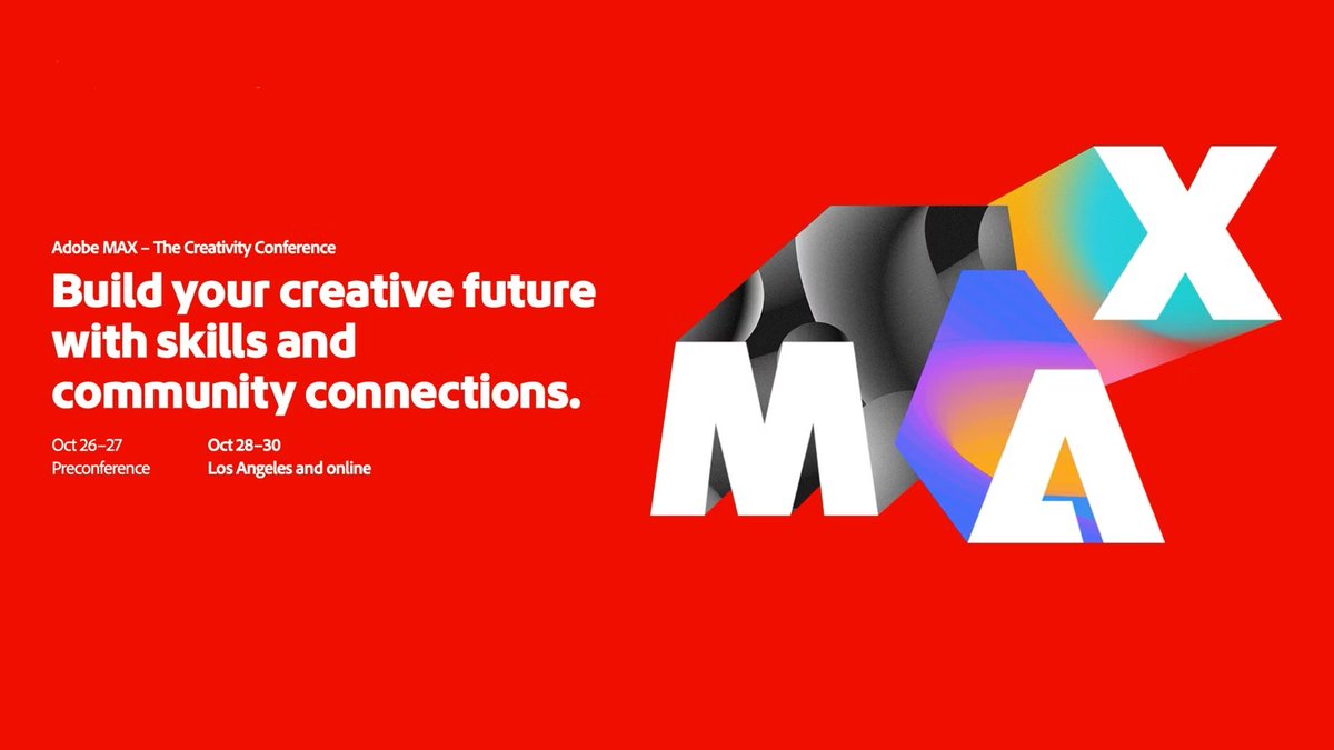 Adobe MAX is almost here and we’re so stoked to be a part of it in LA this year! We can’t wait to be there with everyone in person next week! Visit max.adobe.com to learn more!