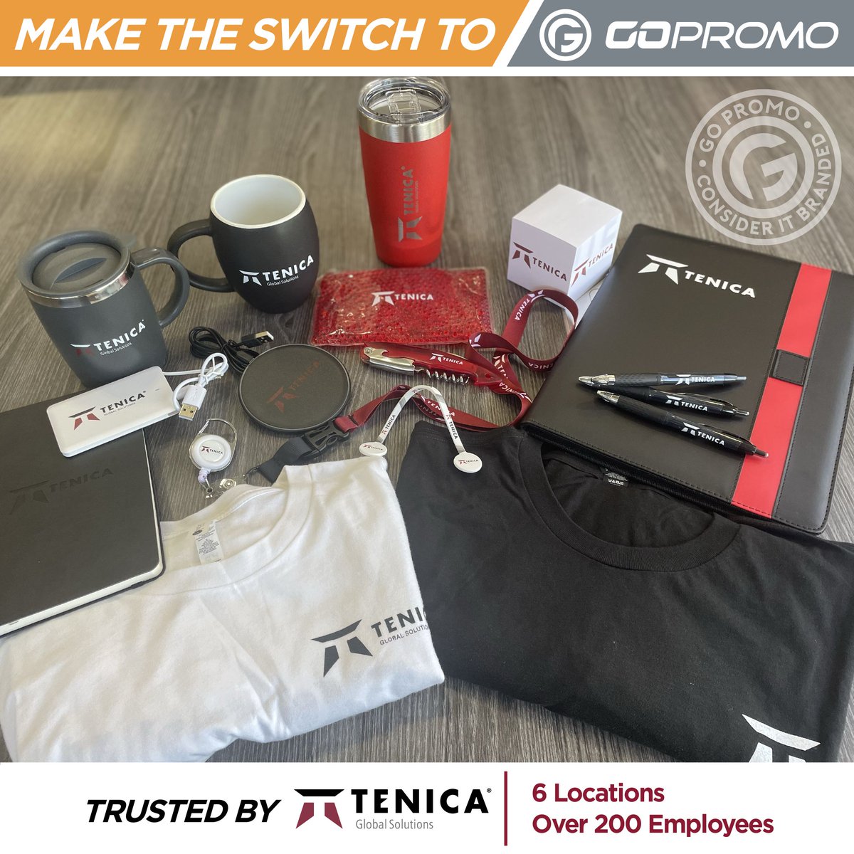 Go Promo is proud to be a trusted promotional partner of TENICA Global Solutions. Join the growing number of organizations that count on Go Promo for their branding needs. Make the  switch today.👉 buff.ly/RBmV28e 

#TenicaGlobalSolutions #MakeTheSwitch #JustGoPromo