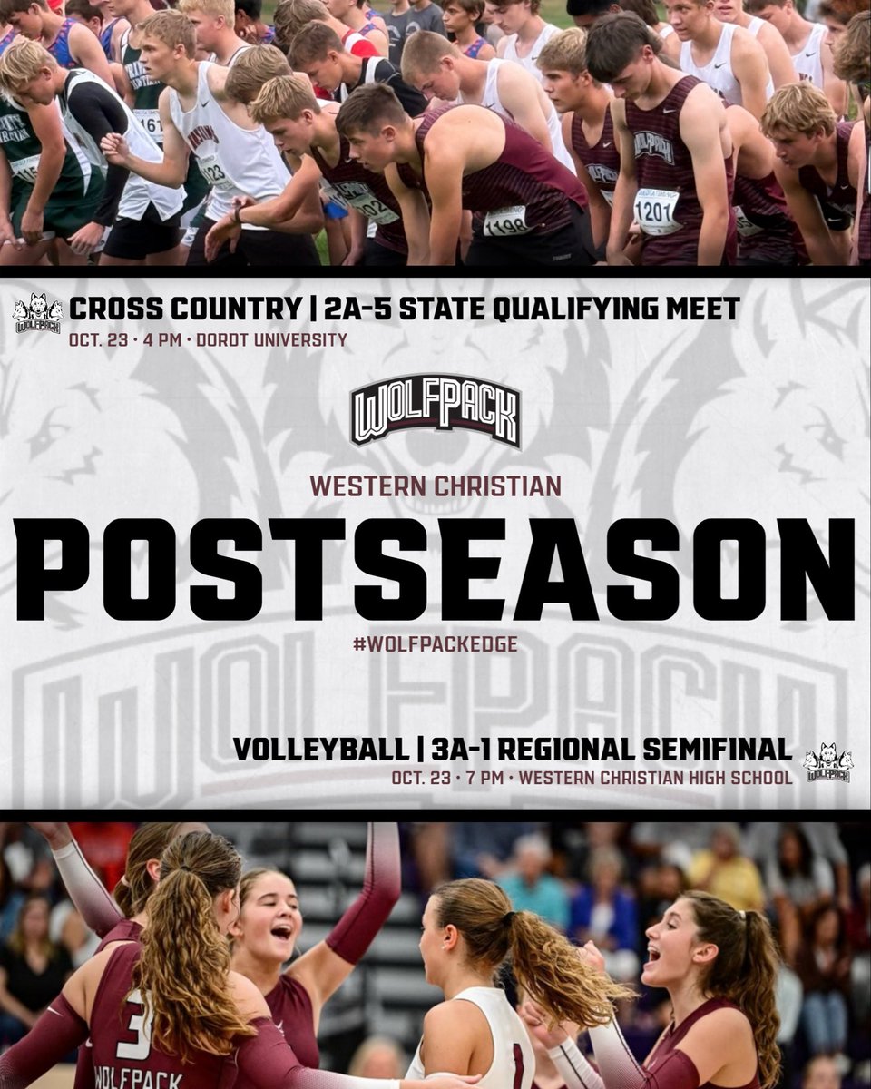wolfpack_wc's tweet image. Big day for our cross country &amp;amp; volleyball programs! @volleyballwc | #WolfpackEdge