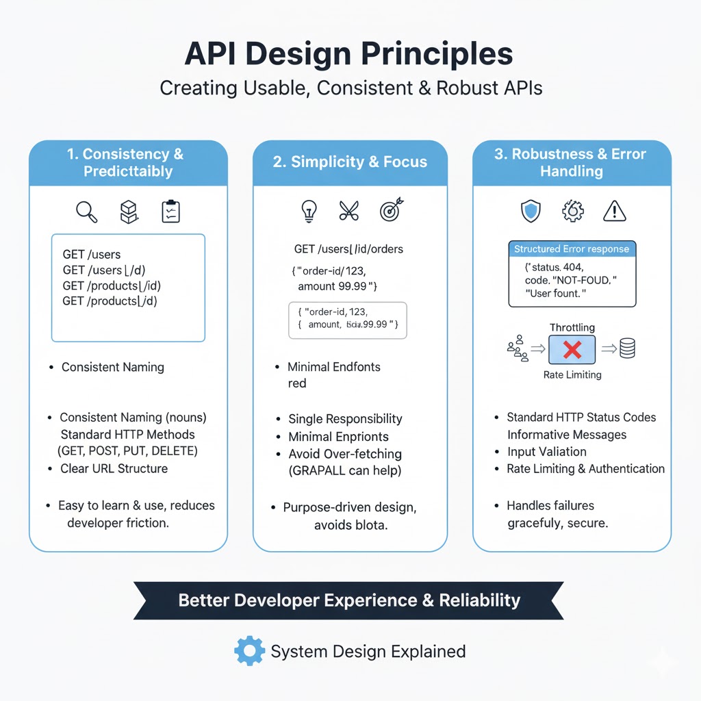 e_opore's tweet image. API Design Principles Tutorial
Creating Usable, Consistent & Robust APIs
Building APIs that developers love requires consistency, simplicity, and reliability. In this tutorial, we’ll explore three core principles that guide the creation of high-quality APIs: Consistency &…