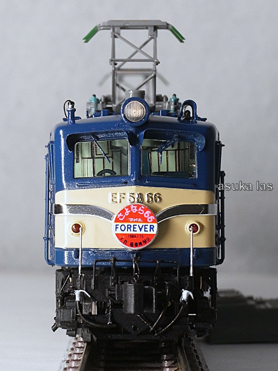 愛称板 サボ プラスチック製 明星 国鉄 大阪 EF58 EF65 方向幕 天賞堂