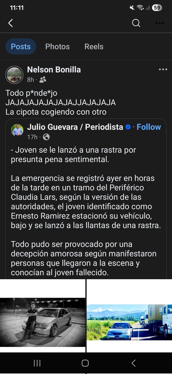 Bsie07's tweet photo. Vivimos en un mundo donde la empatia es mas efímera cada vez. Que tristeza ver que alguien que tiene un trabajo tan destacado y tan humanitario como es el ser bombero, se exprese de tal manera de una noticia trágica, que en lugar de burla debería crear conciencia. https://t.co/Z9tZU2EA2e