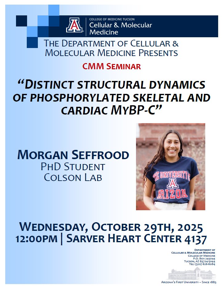 UArizona Dept of Cellular & Molecular Medicine tweet media