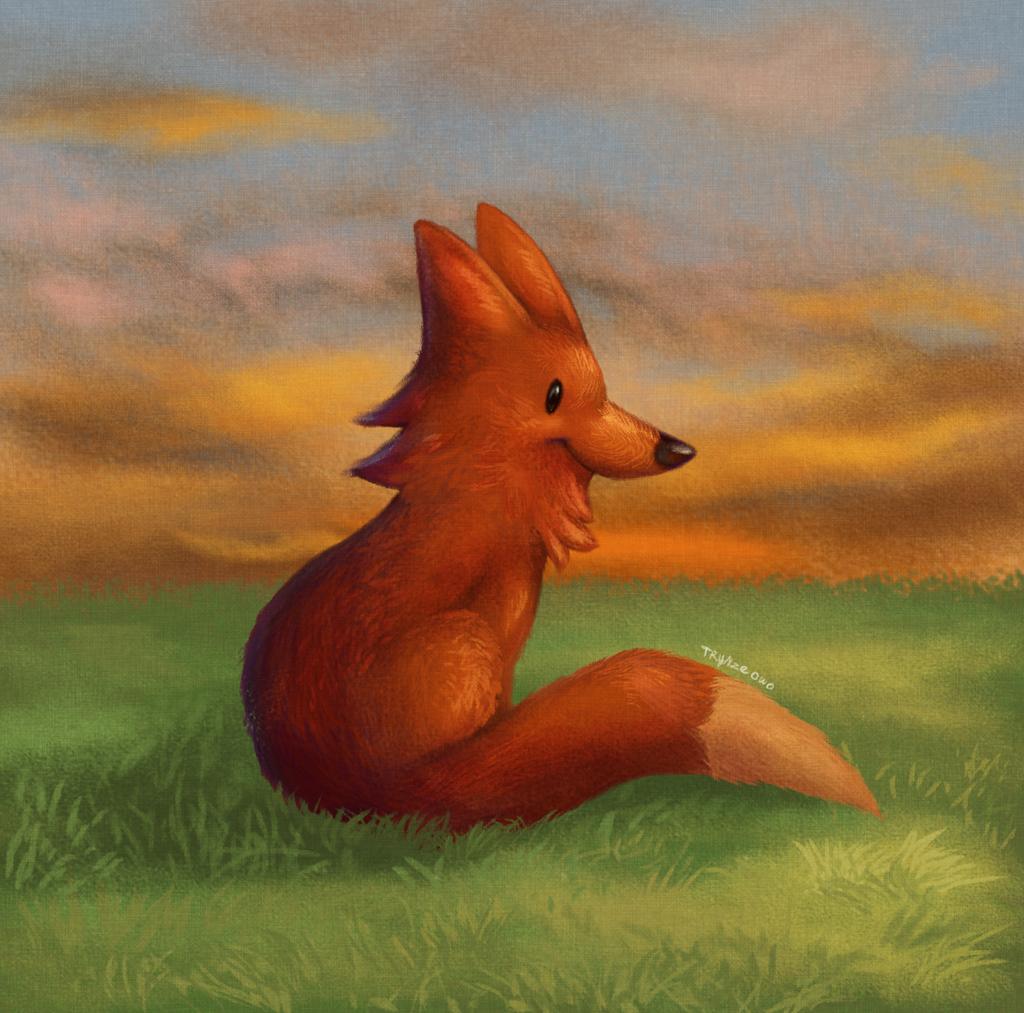 Mr Fox. I rendered it based on the grainy feel of the Adventure Time title cards.

#adventuretimefanart