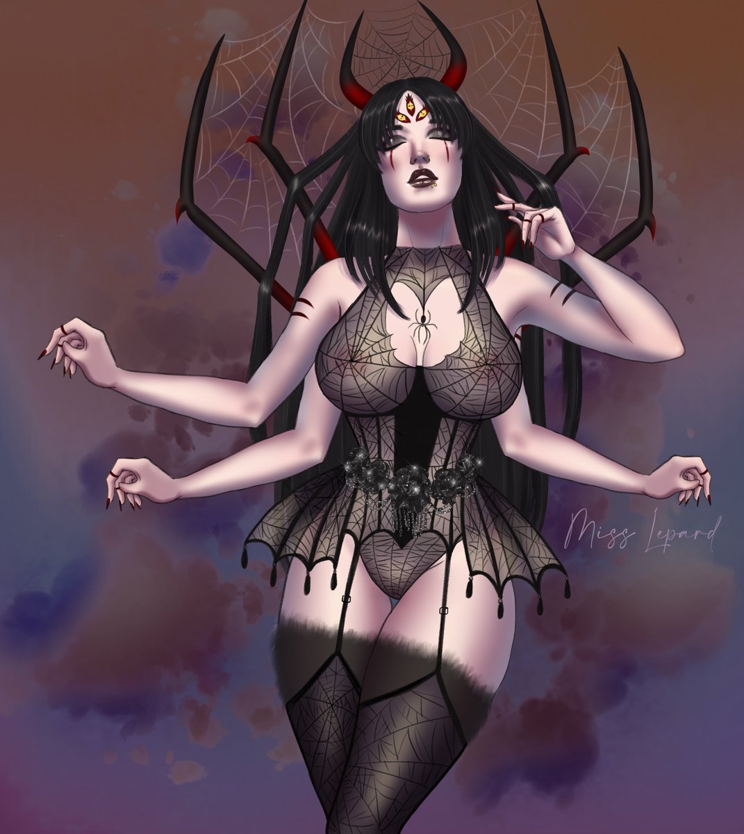 Spider lady commission!
Using this old YCH, i still love it!❤️