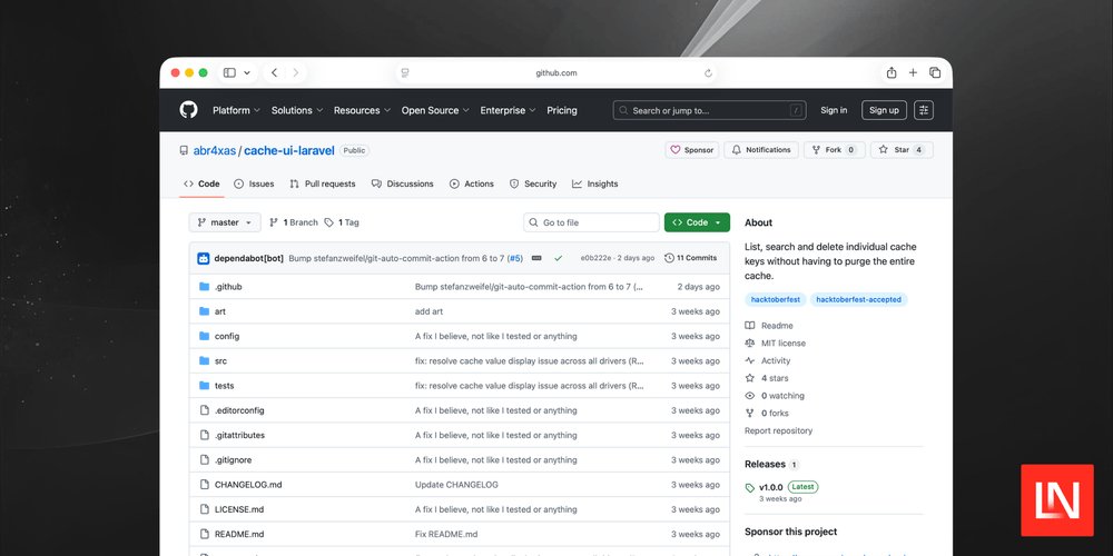elRinconDeIsma's tweet image. Cache UI para Laravel ofrece un comando CLI interactivo para buscar y eliminar claves de caché sin limpiar todo. Compatible con Redis, File y Database. #Laravel #CacheUI #Desarrollo - erdisma.short.gy/vFIhiD