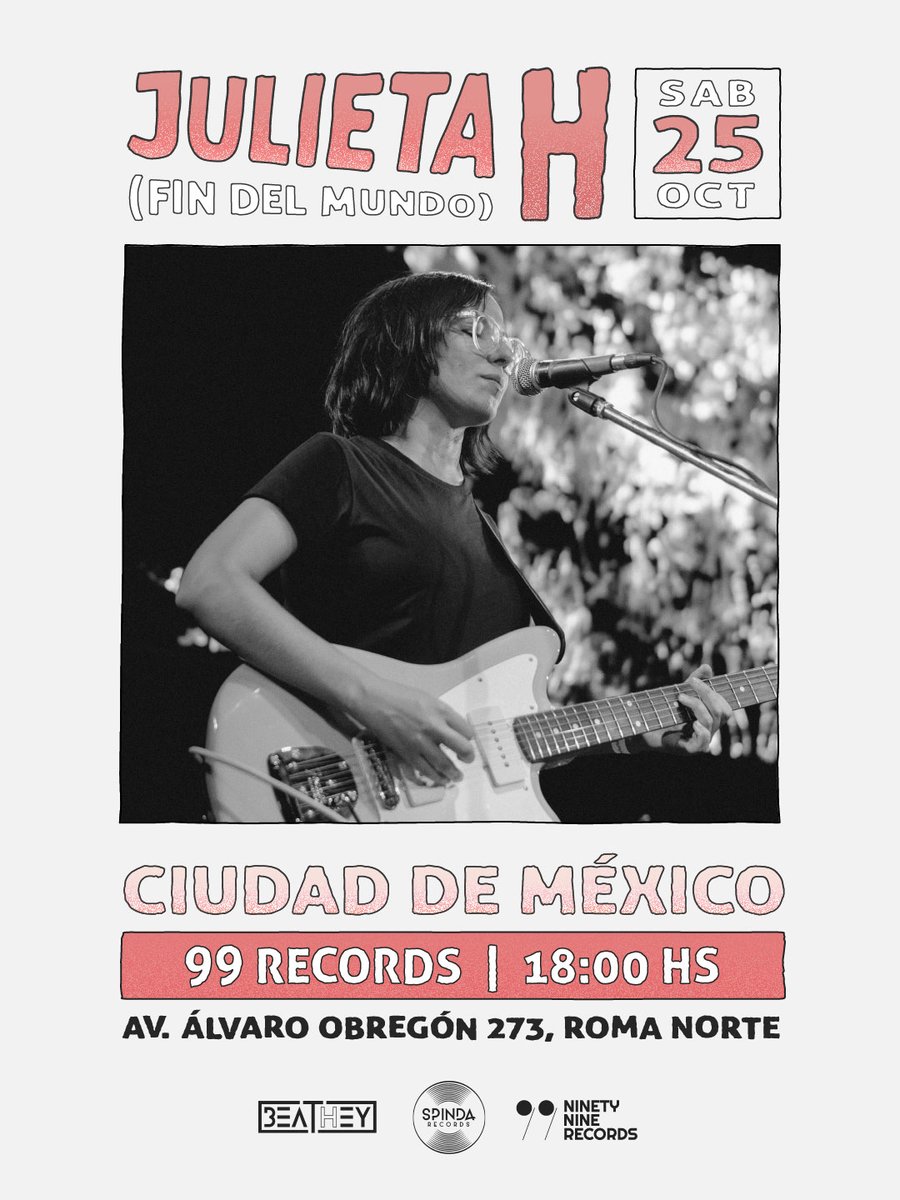 Este sábado en Ciudad de México voy a tocar algunas canciones en formato solista y llevamos discos + merch de <a href="/lasfindelmundo/">Fin del Mundo</a>