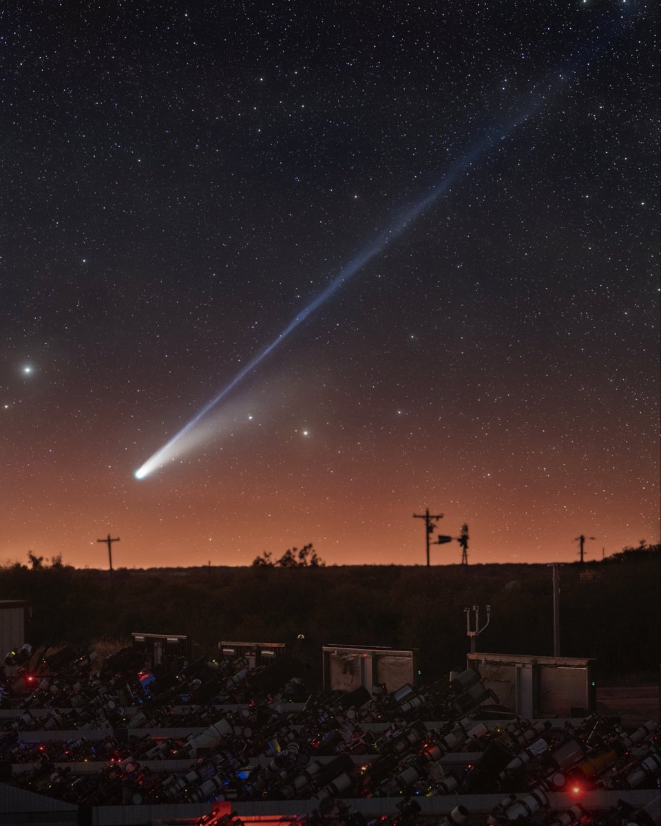 Comet Lemmon captured over the observatory the other night!