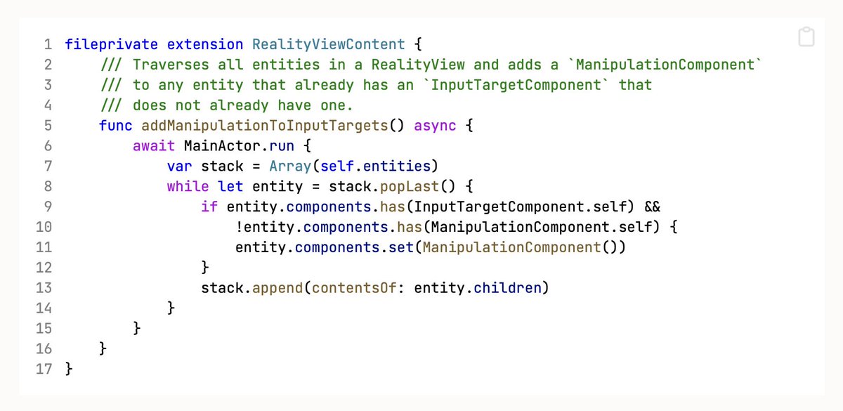 Lab 092 documents a simple utility that we use to add Manipulation Component to entities that are already set up for input.

stepinto.vision/example-code/l…
