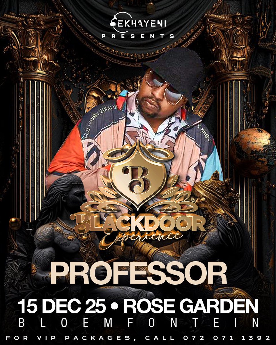 Brace yourselves! The OG hitmaker <a href="/professorkalawa/">Professor  Langa</a> is bringing big energy to the BlackDoor stage! 

You already know it’s about to be a vibe!
#BlackDoorExperience #ProfessorLive