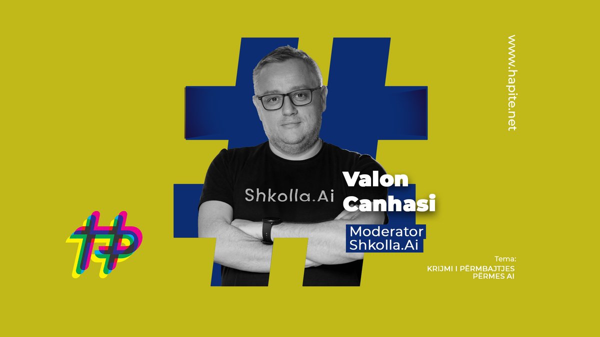 💡 AI po ndryshon mënyrën se si krijojmë përmbajtje!
Më 29 Tetor, në HaPiTe Space, diskutojmë mbi mënyrat se si inteligjenca artificiale po formëson industrinë kreative dhe marketingun digjital.

📅 29.10.2025 | 🕠 17:30

Regjistrohu tani: hapite.net/krijimiipermba…
