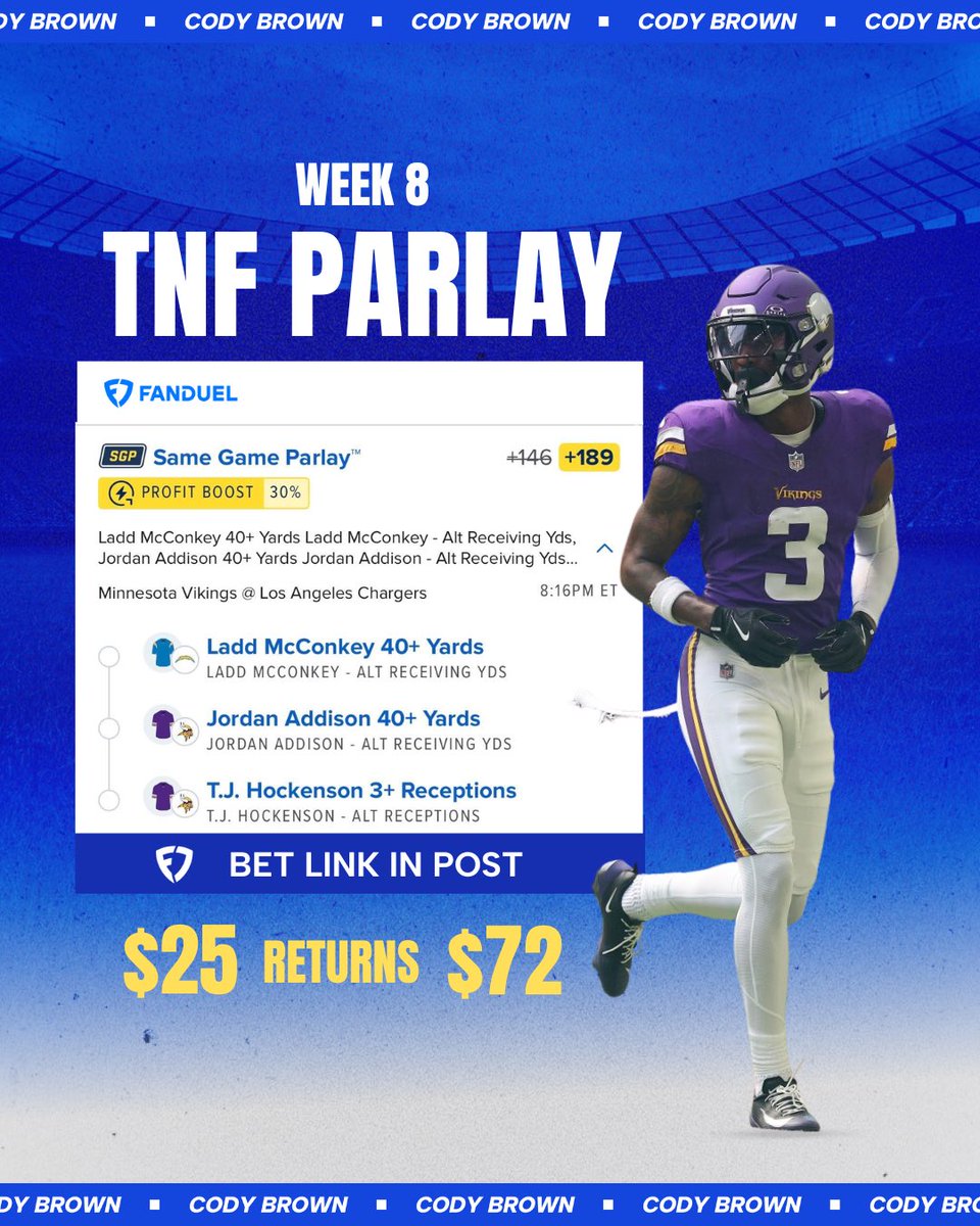 Cody Brown Bets tweet media