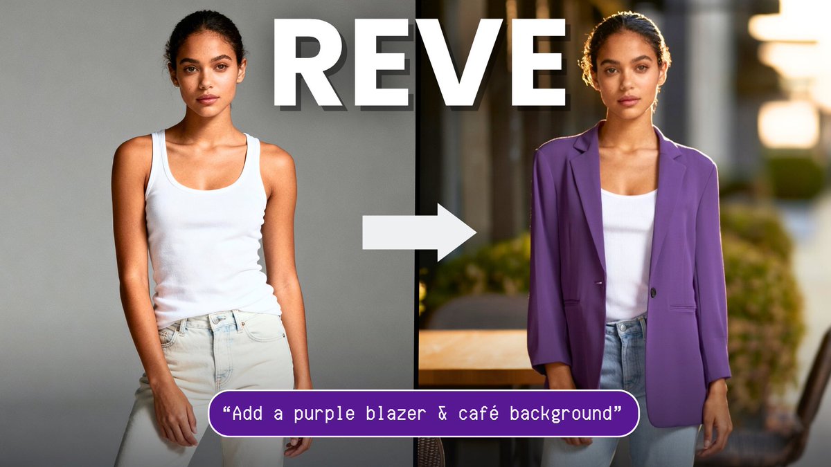 BasedLabsAI's tweet image. 🚨 Reve Editing just dropped on BasedLabs AI! 🔥 Edit images like never before!
Change angles, swap outfits, tweak backgrounds with hyperrealistic results.
Here are 5 wild examples - Reve Vs Nano Banana! ⬇️✨Who takes the crown?👑