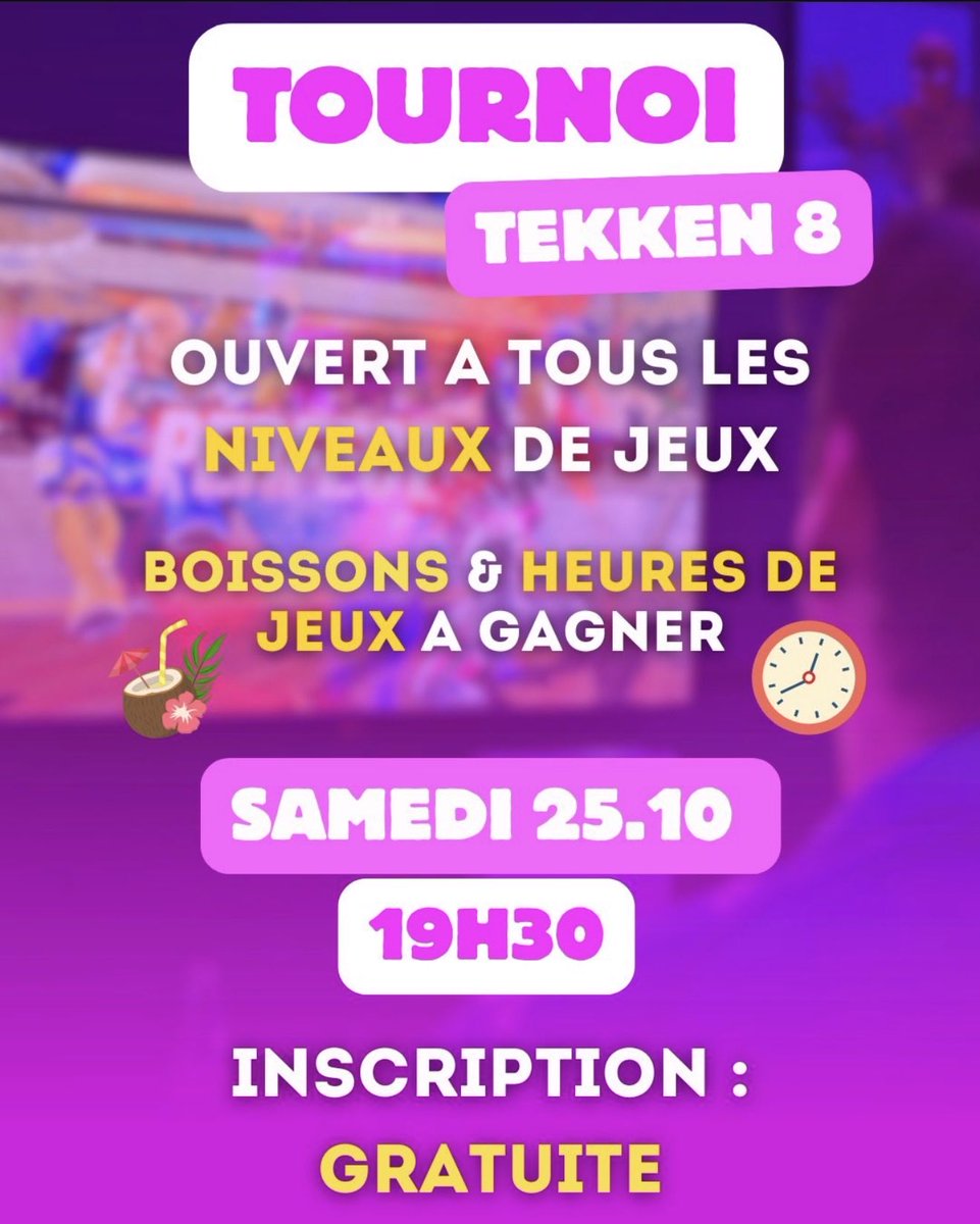 #TEKKEN8 on continue sur notre lancée ! Samedi 25.10 à 19h30 reprise de notre tournoi mensuel Tekken 8 !