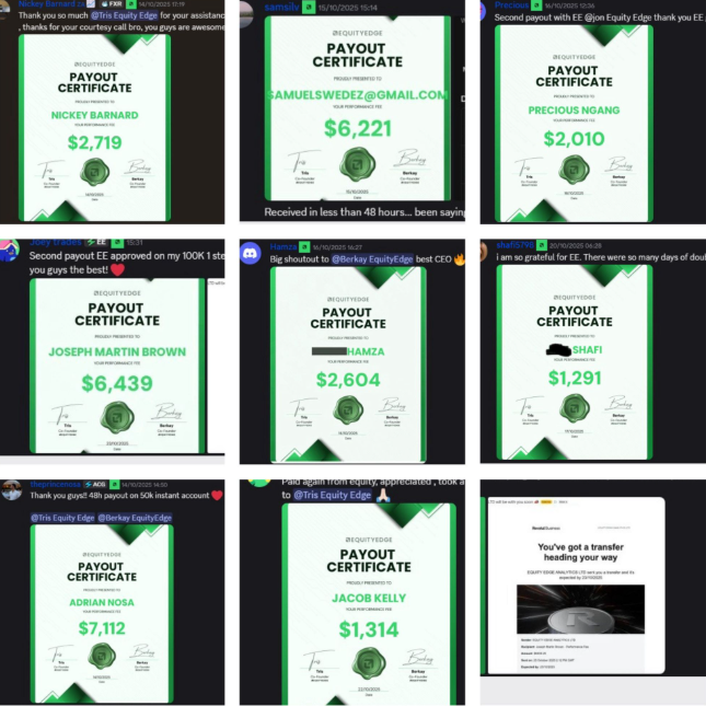 Real traders. Real payouts. Real Edge. 

Our community keeps winning week after week 💸

Visit our discord to see for yourself!

discord.com/invite/equitye…