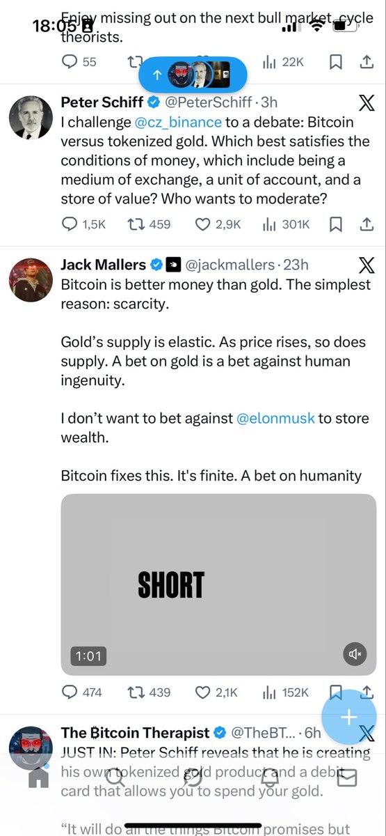 Screenshot of the ages!!! Haha go Jack! #bitcoin <a href="/jackmallers/">Jack Mallers</a> <a href="/PeterSchiff/">Peter Schiff</a>