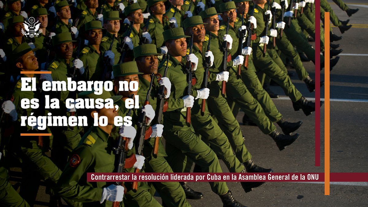 US Embassy Bogota (@usembassybogota) on Twitter photo .<a href="/WHAAsstSecty/">Bureau of Western Hemisphere Affairs</a>: "Los militares y el aparato de inteligencia de Cuba, que son el sistema de control del régimen, niegan al pueblo cubano la oportunidad de tener éxito. En toda la historia de la humanidad, el comunismo nunca ha funcionado, y sin embargo, el régimen cubano continúa .<a href="/WHAAsstSecty/">Bureau of Western Hemisphere Affairs</a>: "Los militares y el aparato de inteligencia de Cuba, que son el sistema de control del régimen, niegan al pueblo cubano la oportunidad de tener éxito. En toda la historia de la humanidad, el comunismo nunca ha funcionado, y sin embargo, el régimen cubano continúa