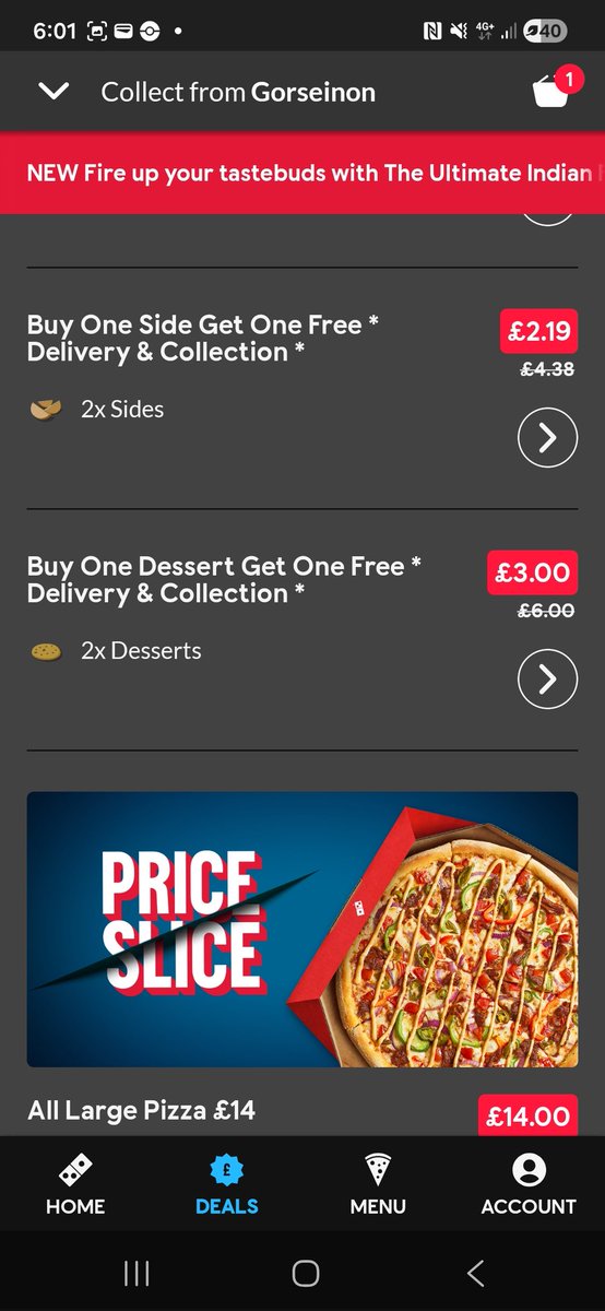 CaroAndIndy's tweet photo. @Dominos_UK 
Your app is giving prices and offers and not honouring them. Please help. #costoflivingcrisis https://t.co/WU3XKW2buM