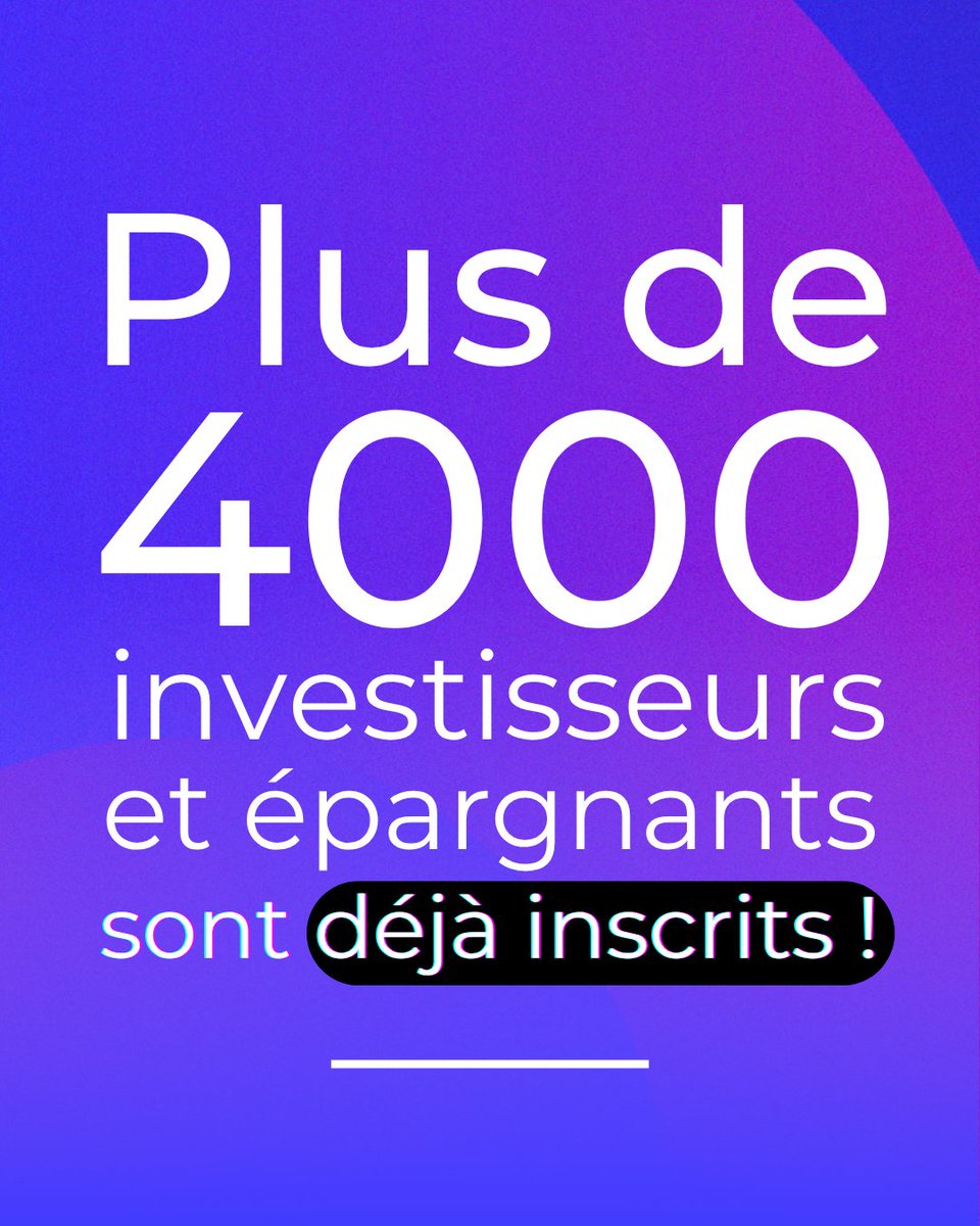 Vous êtes déjà plus de 4000 inscrits à Investir Day 2025 😍!

Le 25 novembre prochain, les professionnels de la finance seront réunis pour vous informer, vous accompagner et vous aider à faire des choix éclairés.

Les billets sont gratuits 👉 investirday.fr/registration/b…