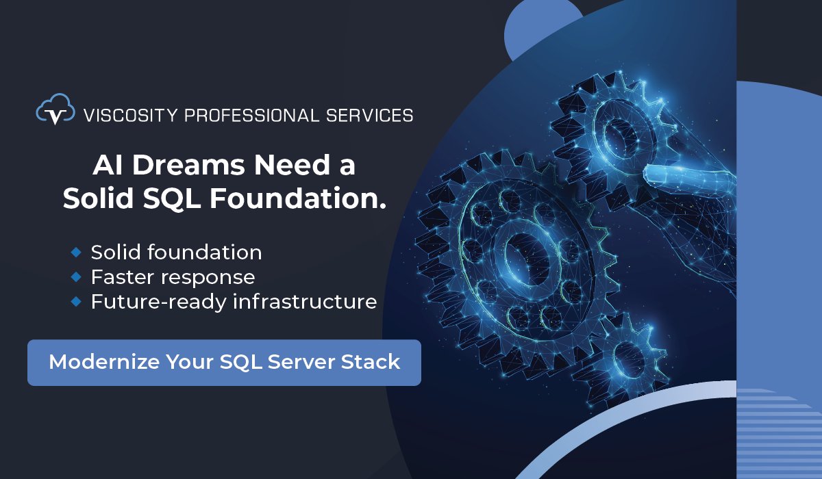 ViscosityNA's tweet image. Everyone wants AI pipelines. Nobody wants to deal with the outdated #SQLServer underneath.
We modernize your stack so your #AI dreams don’t turn into 2 AM incident tickets.
Learn more: bit.ly/3Jb0PWw
#VNA #MicrosoftSQLServer