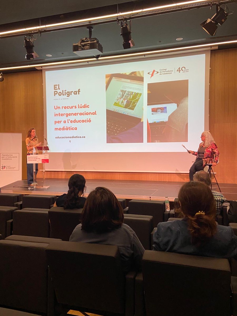 periodistes_cat's tweet photo. 🤗A la #2aJornadaPEM hem presentat El Polígraf, un recurs lúdic i intergeneracional per treballar l’educació mediàtica. 

Et posa a prova en IA, en els criteris del Codi Deontològic, en la detecció d’estafes i molt més!

👉Prova’l aquí: https://t.co/CclsUcbuF3 https://t.co/dhqlqRZ9ni