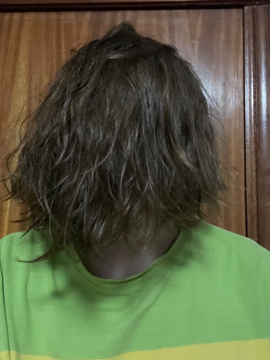 Mosscryptid7's tweet image. mom made me wash my hair.
very fun because this uh happens after