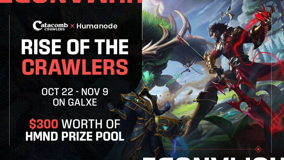 Humanode (@humanode_io) on Twitter photo Catacomb Crawlers, the mobile roguelike survival game with over 250,000 beta downloads, is gearing up for its full launch. We’re kicking off a community mission. 
💰 $300 worth of HMND will be shared among 100 lucky winners who complete the campaign! 💰
Join the campaign on Catacomb Crawlers, the mobile roguelike survival game with over 250,000 beta downloads, is gearing up for its full launch. We’re kicking off a community mission. 
💰 $300 worth of HMND will be shared among 100 lucky winners who complete the campaign! 💰
Join the campaign on