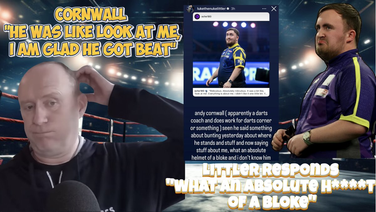 Luke Littler Responds To Cornwall's Comments "I'm Glad He Got Beat, He Was Like Look At Me"....
youtube.com/watch?v=Vj_pdd…