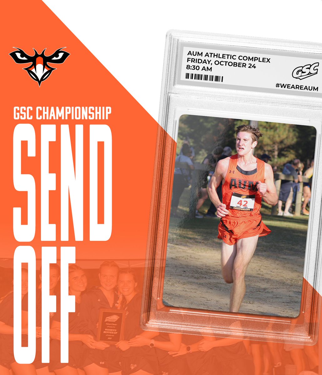 𝐗𝐂 🤝 𝐆𝐒𝐂 𝐂𝐡𝐚𝐦𝐩𝐢𝐨𝐧𝐬𝐡𝐢𝐩

Come out and support your AUM men’s and women’s cross country teams before they hit the road for the 2025 GSC Championship!

📍 - AUM Athletics Complex
⏰ - Tomorrow @ 8:30 am

#WeAreAUM