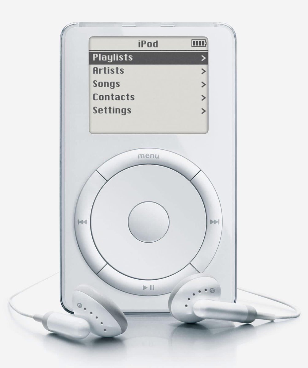 24 years ago today, the first iPod is released by Apple.