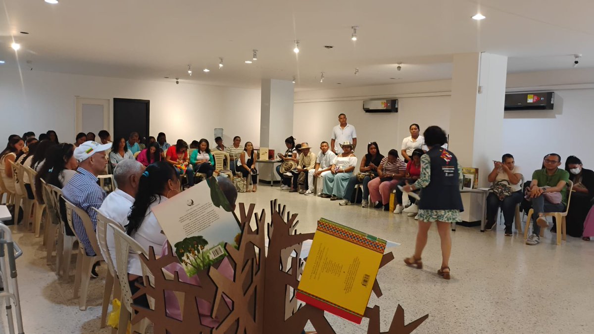 #Regiones📻Radio Nacional de Colombia #Valledupar, 97.7 F.M,  presente en  el Encuentro de Mediadores de Bibliotecas Rurales Itinerantes del Caribe, con la participación de 66 mediadores del Caribe colombiano.🕊️🫂