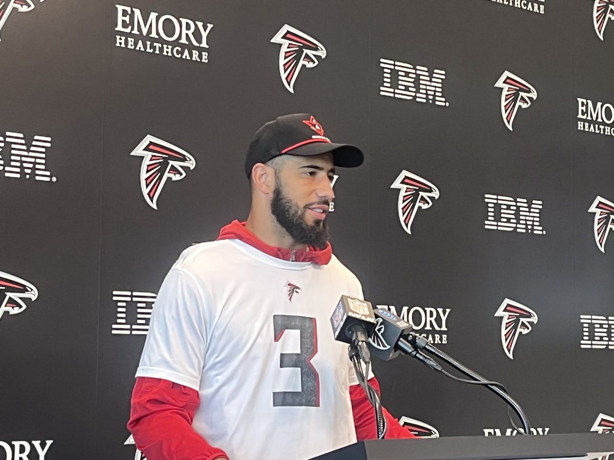 #Falcons safety Jessie Bates discusses the defense and the plans for the #Dolphins. 