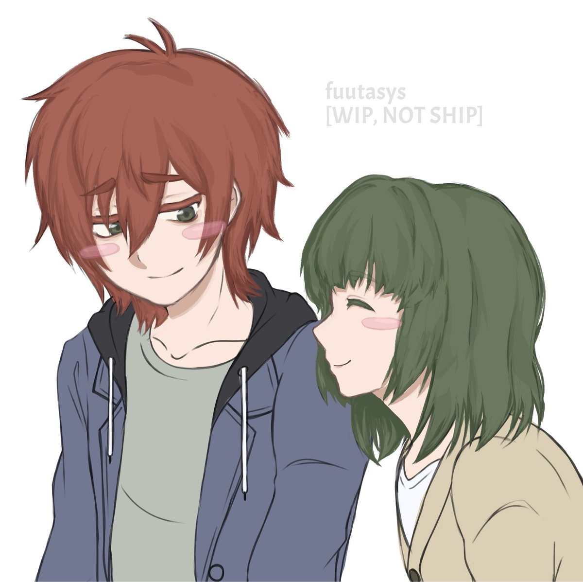 slightly aged up 0308 wip, they are recovering together