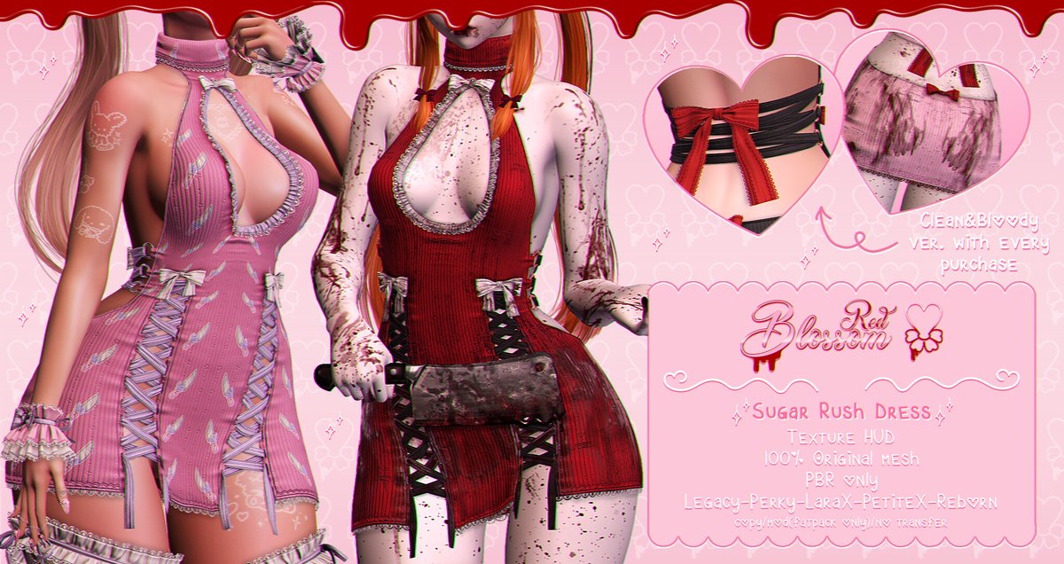 KawaiiFeedSL's tweet photo. Red Blossom: Sugar Rush Dress ( PBR only ) @ Sabbath〡Taxi: https://t.co/GqKV13P9G1
#SecondLife #redblossom #sabbath #slevent #slcontent #kawaiifeed https://t.co/mhurI88gBO