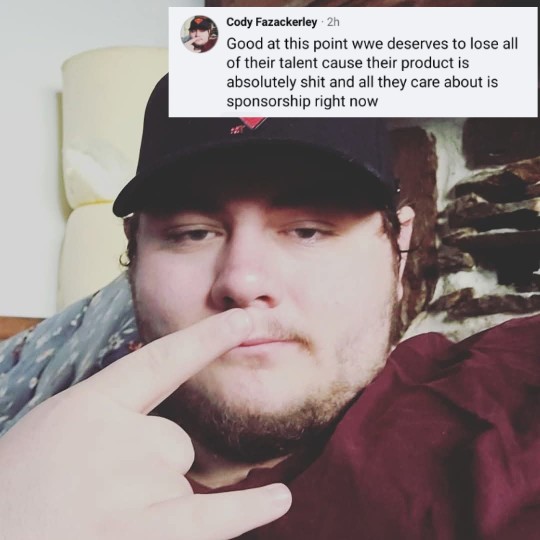 "The company that sells the most tickets and actually runs like a business deserves to lose everything". Cody "I Don't Shower" The Hutt.