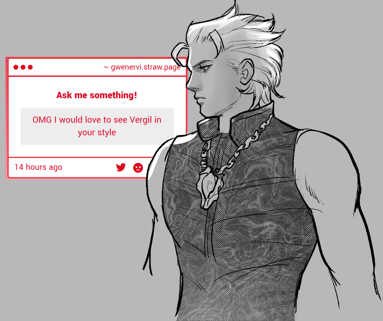 gwenervi's tweet photo. dmc3 vergil is my favorite, dmc5 came close to capturing that magic again but i still prefer this version https://t.co/YcWrKKwnnl
