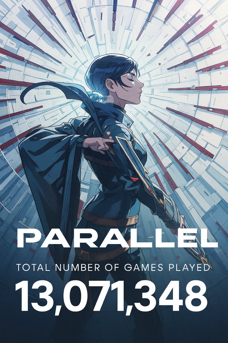 templecrash's tweet image. Total Games of @ParallelTCG played (All Time) as of Saturday October 18th 2025 is… 

13,071,348